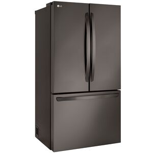 LG 36 in. 26.5 cu. ft. Smart Counter Depth French Door Refrigerator with Internal Water Dispenser - Black Stainless Steel, Black Stainless Steel, hires