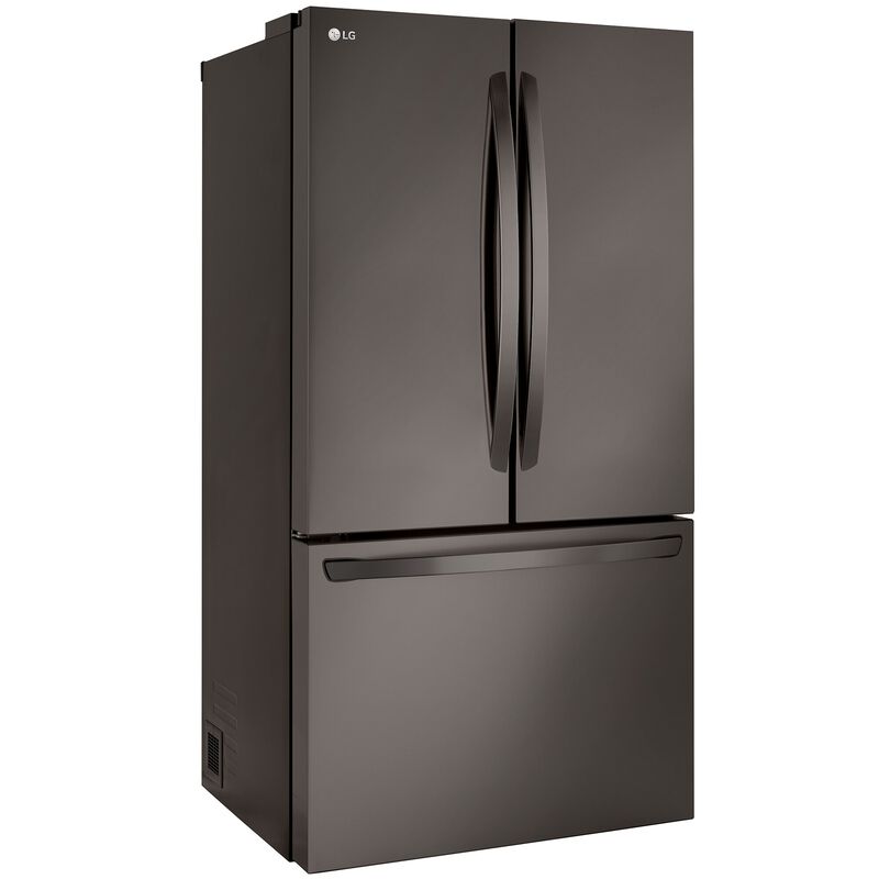 LG 36 in. 26.5 cu. ft. Smart Counter Depth French Door Refrigerator with Internal Water Dispenser - Black Stainless Steel, Black Stainless Steel, hires