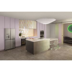 Cafe Minimal Series 30 in. 10 cu. ft. Smart Top Control Electric Double Wall Oven with True European Convection - Platinum Glass, Platinum Glass, hires