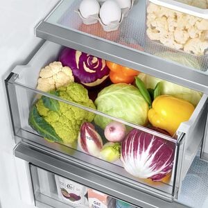 Samsung Bespoke 36 in. 30.1 cu. ft. Smart French Door Refrigerator with Internal Water AutoFill Pitcher - Stainless Steel, Stainless Steel, hires