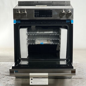 Blomberg 30 in. 5.7 cu. ft. Standard Convection Electric Range with Smoothtop Burners - Stainless Steel (Open Box Excellent Condition), , hires