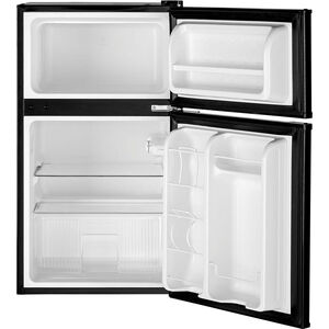 GE 19 in. 3.1 cu. ft. Mini Fridge with Freezer Compartment - Black, Black, hires