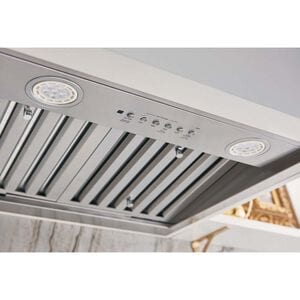 GE 36 in. Smart Convertible Standard Style Range Hood with 610 CFM, 4 Fan Speeds & 3 LED Lights - Stainless Steel, , hires
