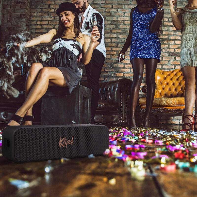 Klipsch Detroit Portable Bluetooth Speaker - Black, , hires