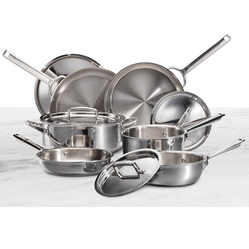 Wolf Gourmet 10 Piece Cookware Set - Stainless Steel, , hires