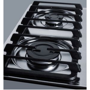 Summit 30 in. 4-Burner Natural Gas Cooktop with Simmer Burner - Stainless Steel Look, , hires