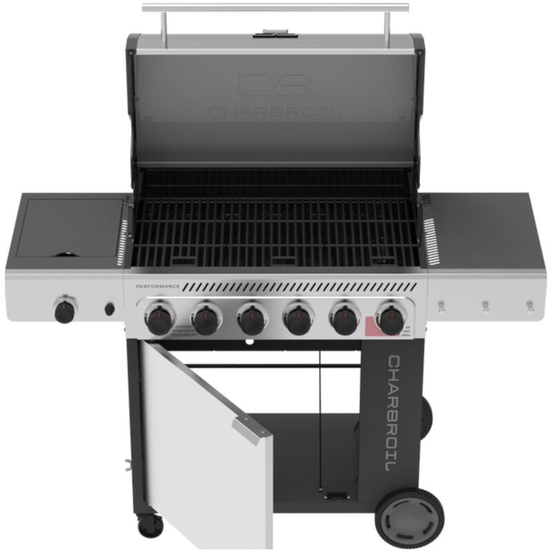 Char-Broil Performance 6-Burners Liquid Propane Gas Grill with Side Burner & Sear Burner - Grey and Stainless Steel, , hires