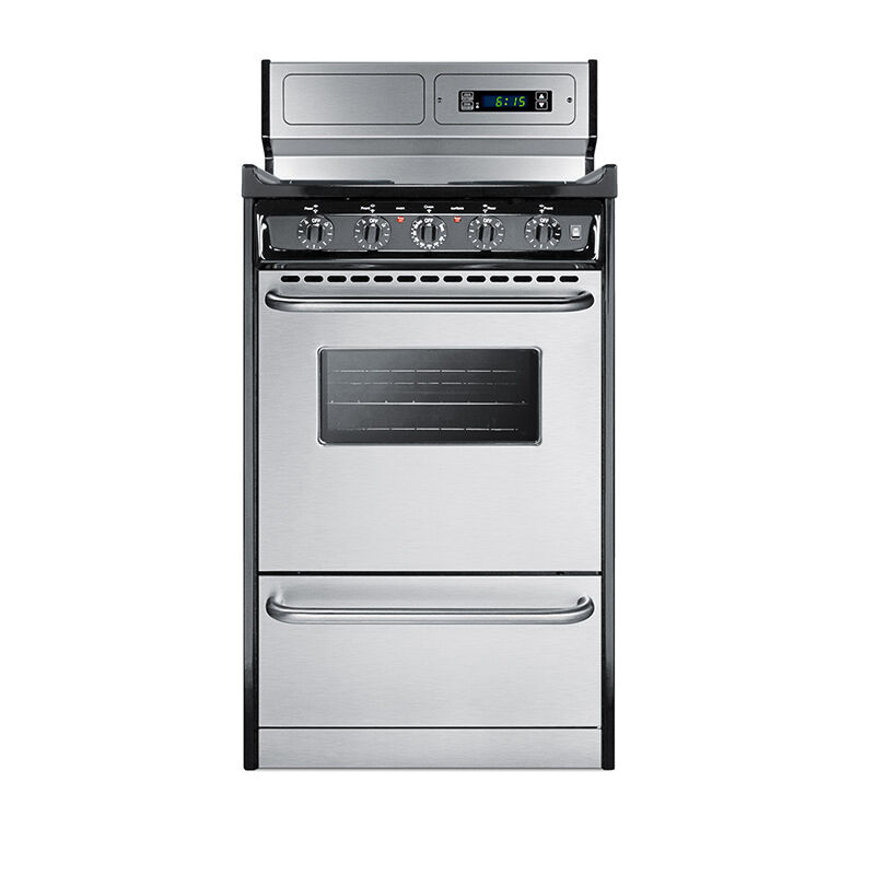 Summit Professional Series 20 in. 2.4 cu. ft. Electric Range with Coil Burners - Stainless Steel, , hires