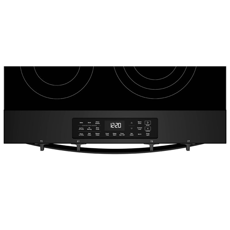 Whirlpool 30 in. 5.3 cu. ft. Smart Air-Fry Standard Convection Electric Range with Radiant Burners - Black, , hires