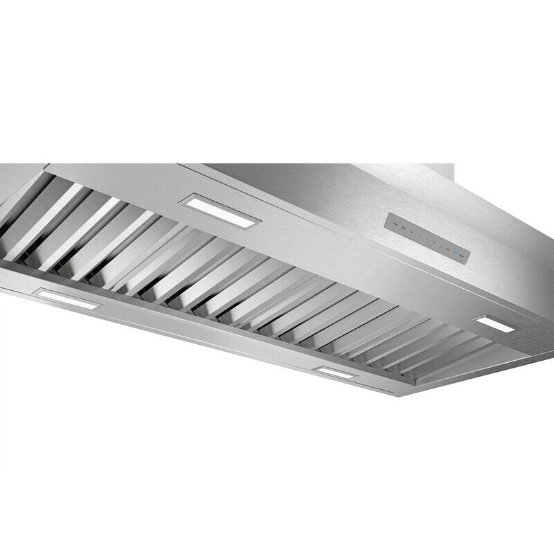 Thermador Professional Series 54 in. Smart Chimney Style Range Hood with 4 Speed Settings, Ducted Venting & 4 LED Lights - Stainless Steel, , hires