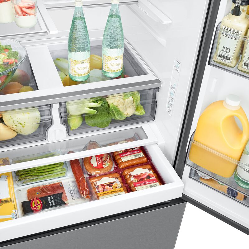 Samsung 36 in. 30.5 cu. ft. Smart French Door Refrigerator with Ice & Water Dispenser - Fingerprint Resistant Stainless Steel, , hires