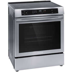 Frigidaire 30 in. 5.3 cu. ft. Standard Convection Electric Range with 4 Induction Burners - Stainless Steel, , hires
