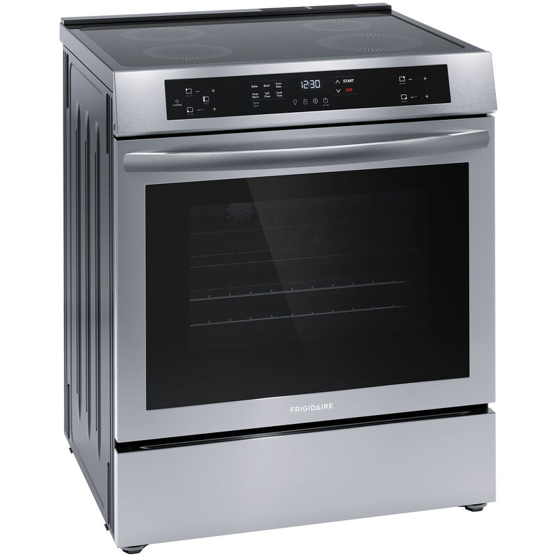 Frigidaire 30 in. 5.3 cu. ft. Standard Convection Electric Range with 4 Induction Burners - Stainless Steel, , hires