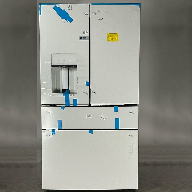 Cafe 36 in. 27.8 cu. ft. Smart 4-Door French Door Refrigerator with Ice & Water Dispenser - Matte White (Open Box Good Condition), , hires