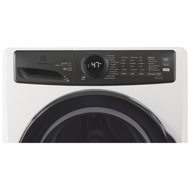 Electrolux 700 Series 27 in. 4.5 cu. ft. Stackable Front Load Washer with LuxCare Plus Wash, SmartBoost, Sanitize Cycle & Perfect Steam - Matte White, , hires