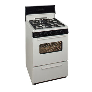 Premier 24 in. 3 cu. ft. Gas Range with 4 Sealed Burners - Bisque, , hires