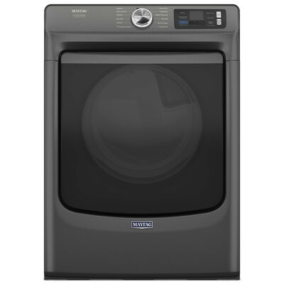Maytag Pet Pro 27 in. 7.4 cu. ft. Smart Stackable Electric Dryer with Sensor Dry, Sanitize & Steam Cycle - Volcano Black | MED7020RU