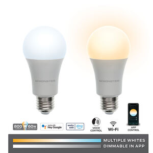 Monster Smart Illuminessence Smart Wi-Fi RGBW Light Bulb, , hires