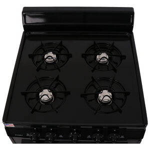 Premier 24 in. 3 cu. ft. Gas Range with Open Burners - Black, Black, hires