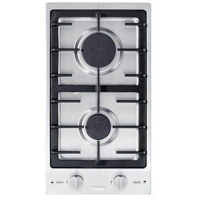 Miele CombiSet 12 in. Gas Cooktop with 2 Sealed Burners - Stainless Steel | CS1012-2G