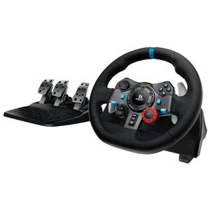 Logitech - G29 Driving Force Racing Wheel and Floor Pedals for PS5, PS4, PC - Black, , hires