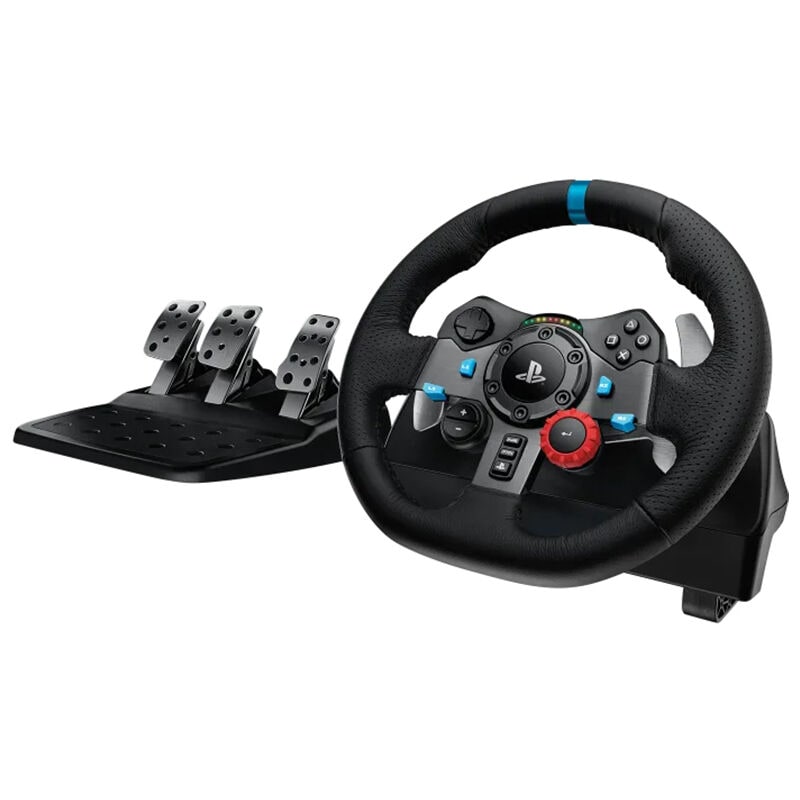 Logitech - G29 Driving Force Racing Wheel and Floor Pedals for PS5, PS4, PC - Black, , hires