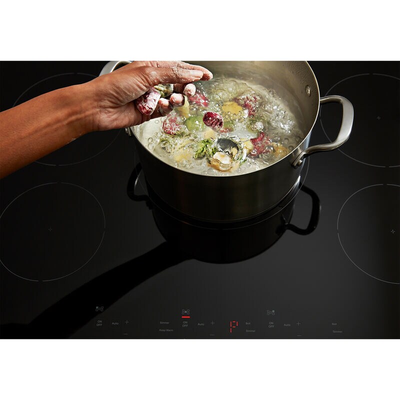 KitchenAid 30 in. 5-Burner Induction Cooktop with Simmer Burner & Power Burner - Black, , hires