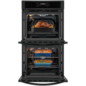 Frigidaire 27 in. 7.6 cu. ft. Top Control Electric Double Wall Oven with Standard Convection - Black, , hires