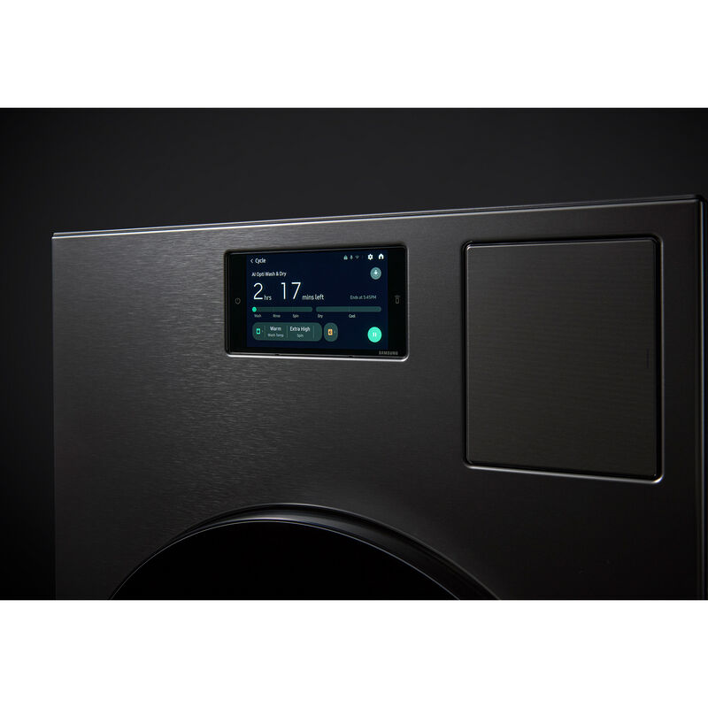 Samsung Bespoke 27 in. 5.3 cu. ft. Smart Electric Front Load Ventless All-in-One AI Combo with Heat Pump, Sanitize & Steam Cycle - Dark Steel, , hires