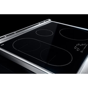JennAir Rise Series 30 in. 6.4 cu. ft. Air Fry True European Convection Slide-In Electric Range with 4 Induction Burners - Stainless Steel, , hires