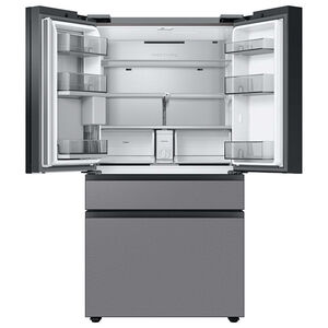 Samsung Bespoke 36 in. 22.8 cu. ft. Smart Counter Depth 4-Door French Door Refrigerator with Internal Water Dispenser - Stainless Steel, Stainless Steel, hires