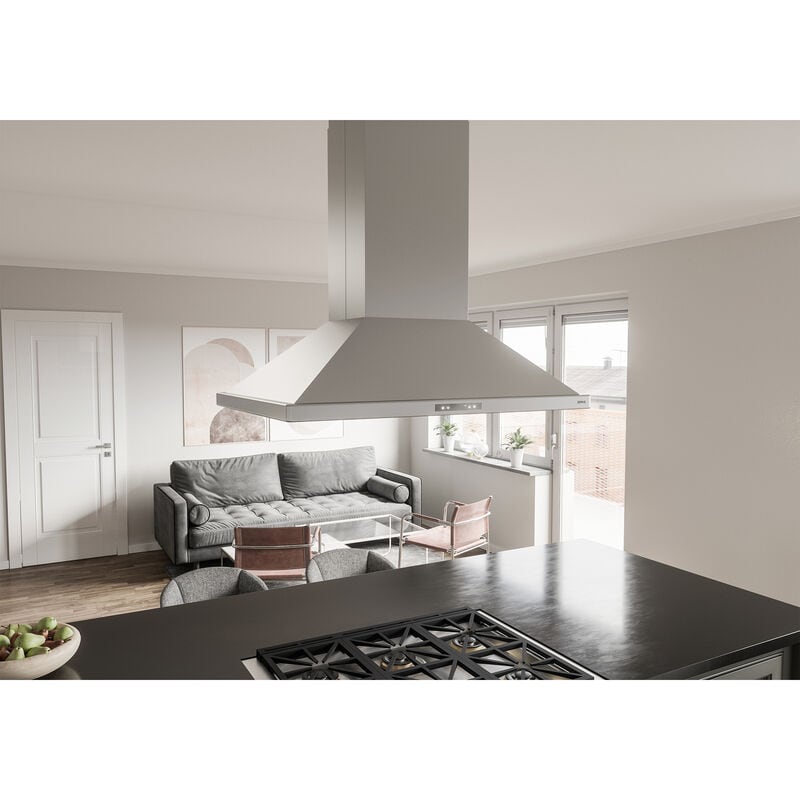 Zephyr 36 in. Smart Convertible Chimney Style Range Hood with 700 CFM, 6 Fan Speeds & 4 LED Lights - Stainless Steel, , hires