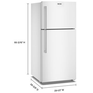 Maytag 30 in. 19.3 cu. ft. Garage-Ready Top Freezer Refrigerator - White, , hires