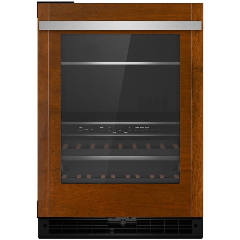 JennAir 24 in. 5.0 cu. ft. Built-In Beverage Center with Fixed Shelves & Digital Control Right Hinged - Custom Panel Ready, , hires