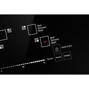 JennAir Rise Series 30 in. 6.4 cu. ft. Air Fry True European Convection Slide-In Electric Range with 4 Induction Burners - Stainless Steel, , hires