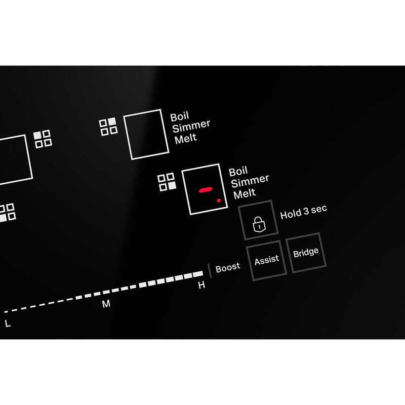 JennAir Rise Series 30 in. 6.4 cu. ft. Air Fry True European Convection Slide-In Electric Range with 4 Induction Burners - Stainless Steel, , hires