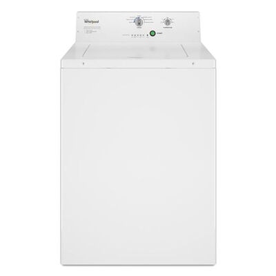 Whirlpool 27 in. 3.3 cu. ft. Commercial Top Load Washer with Agitator - White | CAE2795FQ