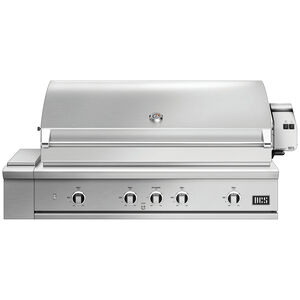 DCS Series 9 48 in. 3-Burner Built-In Natural Gas Grill with Rotisserie, Sear Burner & Smoke Box - Stainless Steel, , hires