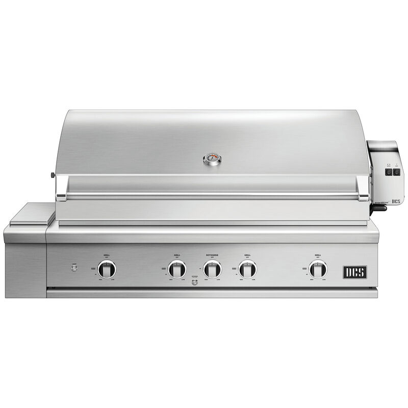 DCS Series 9 48 in. 3-Burner Built-In Natural Gas Grill with Rotisserie, Sear Burner & Smoke Box - Stainless Steel, , hires