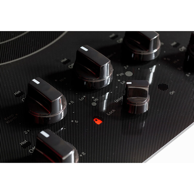 GE 30 in. 5-Burner Electric Cooktop with Simmer Burner & Power Burner - Black, , hires