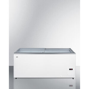 Summit 61 in. 16.6 cu. ft. Chest Freezer with Glass Top Doors & Digital Controls - White, , hires
