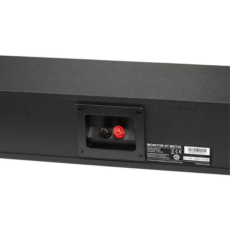 Polk Monitor XT35 High Resolution Slim Center Channel Speaker - Black, , hires