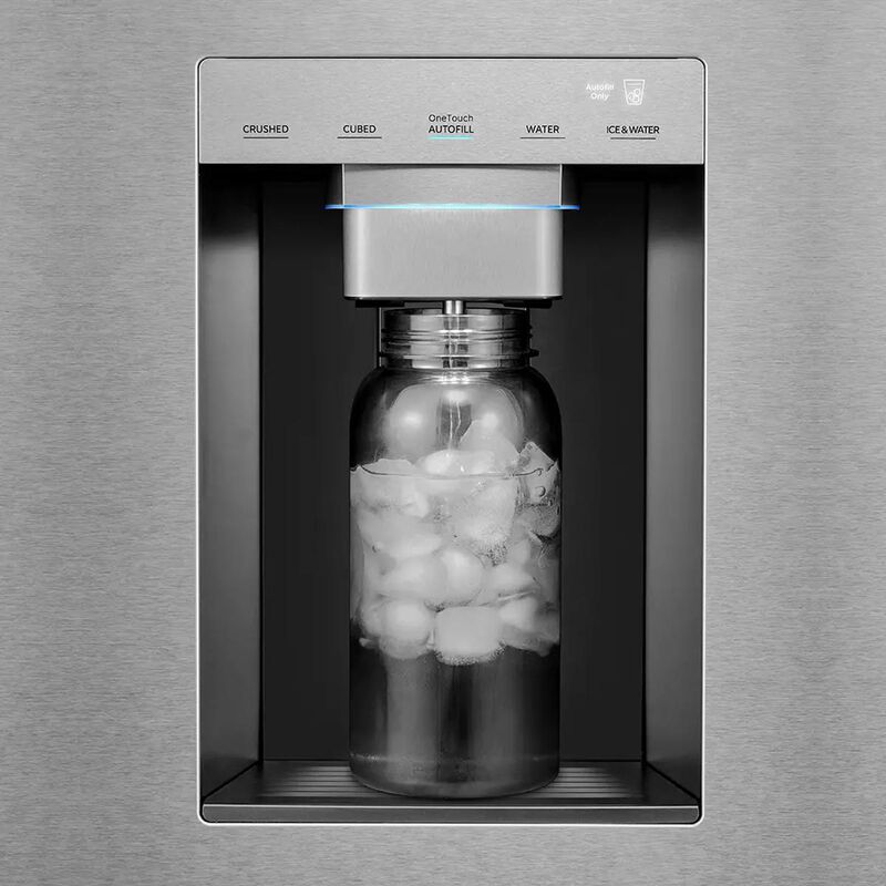 Midea 36 in. 29.3 cu. ft. Smart Garage-Ready French Door Refrigerator with One Touch Auto Fill Water Dispenser - Stainless Steel, , hires