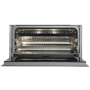 Wolf E Series 30 in. 2.4 cu. ft. Steam Electric Single Wall Oven with Dual Convection - Stainless Steel, , hires