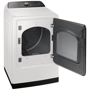 Samsung 27 in. 7.4 cu. ft. Smart Gas Dryer with Sensor Dry, Sanitize & Steam Cycle - Ivory, , hires