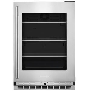 KitchenAid 24 in. 5.2 cu. ft. Undercounter Refrigerator - Stainless Steel with PrintShield Finish, , hires