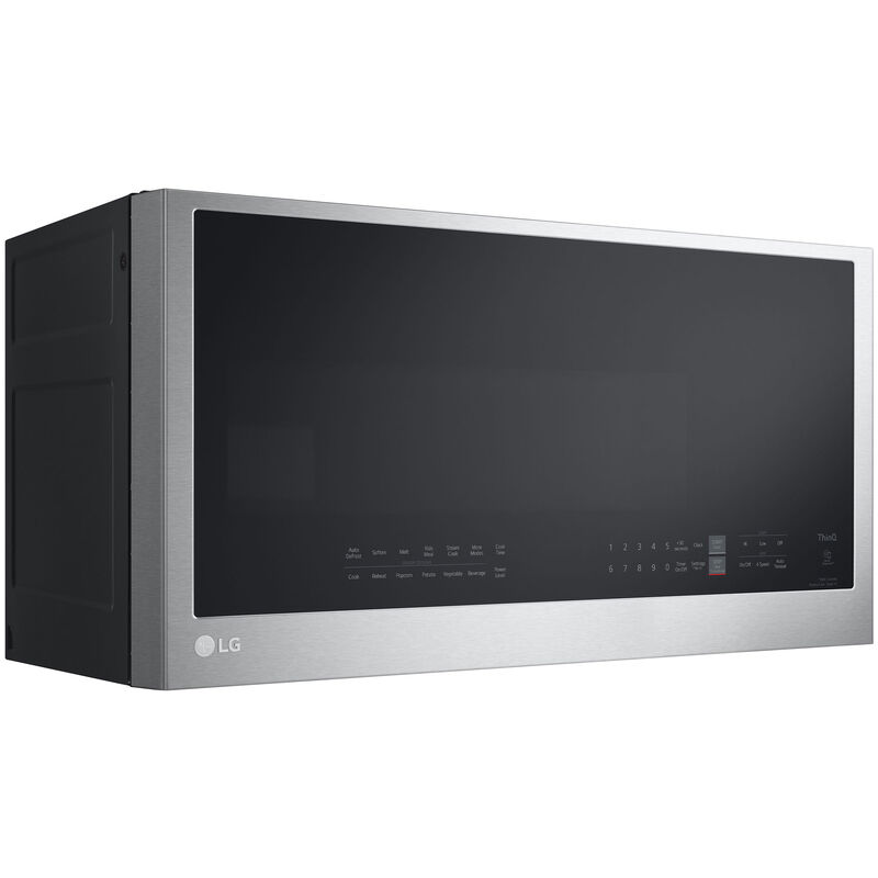 LG 30 in. 2.0 cu. ft. Over-the-Range Microwave with 10 Power Levels, 400 CFM & Sensor Cooking Controls - Print Proof Stainless Steel, PrintProof Stainless Steel, hires