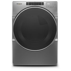 Whirlpool 27 in. 7.4 cu. ft. Stackable Gas Dryer with Sensor Dry, Stainless Steel Dryer Drum, Sanitize & Steam Cycle - Chrome Shadow, , hires
