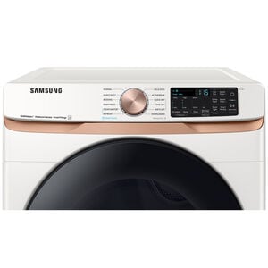 Samsung 27 in. 7.5 cu. ft. Smart Stackable Gas Dryer with Sanitize+, Steam Cycle & Sensor Dry - Ivory, Ivory, hires