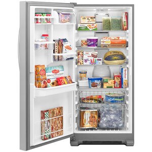 Whirlpool 30 in. 18.0 cu. ft. Upright Freezer with Adjustable Shelves - Monochromatic Stainless Steel, , hires